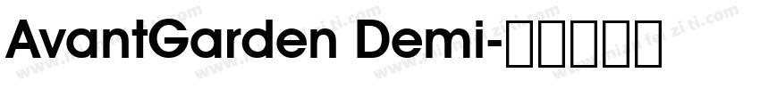 AvantGarden Demi字体转换